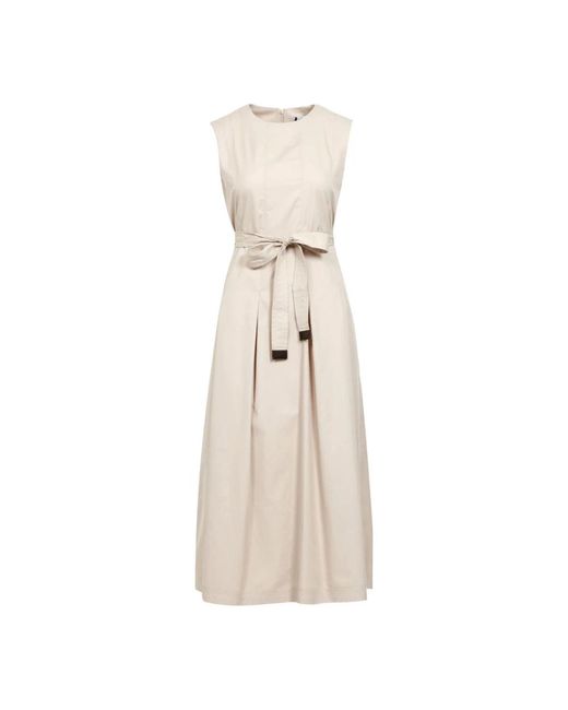 Max Mara Midi Dresses in het Natural