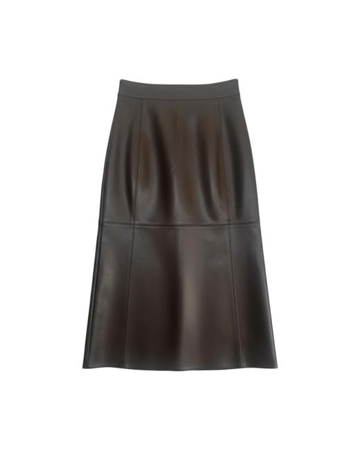 Max Mara Gray Midi Skirts