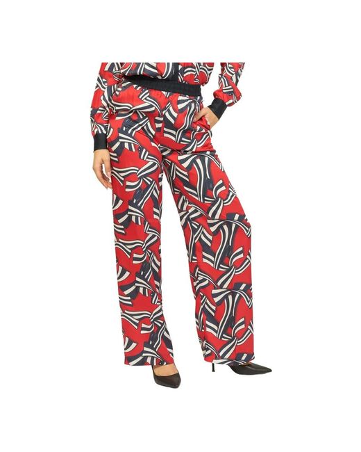 Silvian Heach Red Wide Trousers