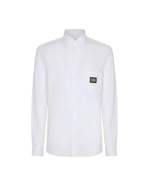 Dolce & Gabbana White Casual Shirts for men