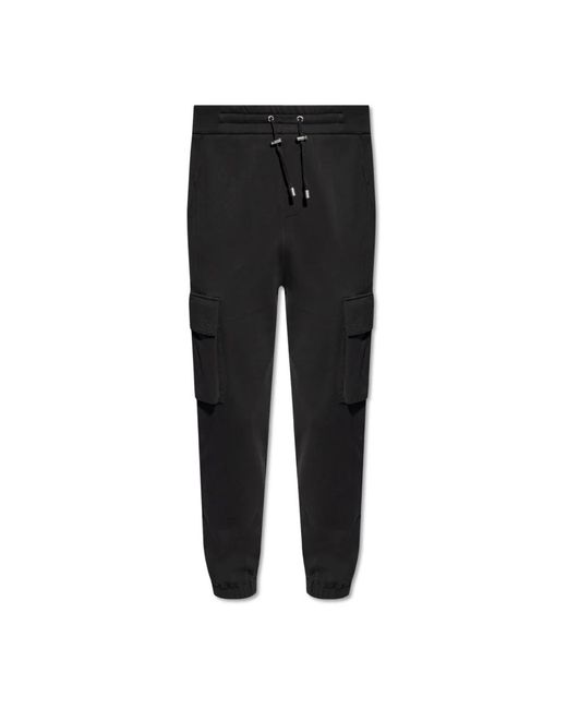 Trousers > sweatpants Balmain pour homme en coloris Black