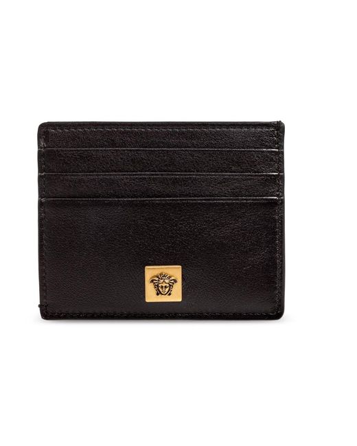 Versace Severine Leder Kartenetui in Black für Herren