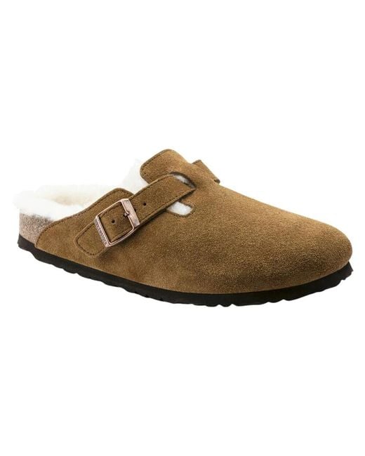 Birkenstock Brown Sandali Boston Shearling 36 for men