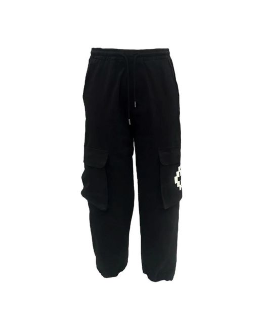 Marcelo Burlon Black Sweatpants for men