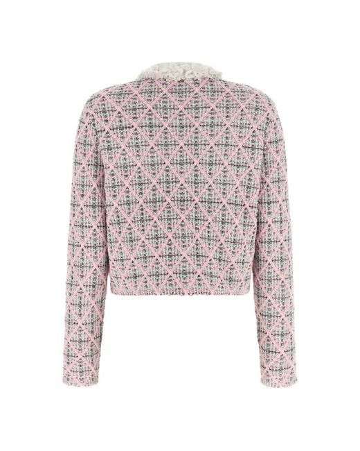 Self-Portrait Pink Tweed Jackets