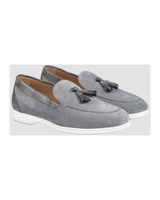 Kiton Gray Loafers for men