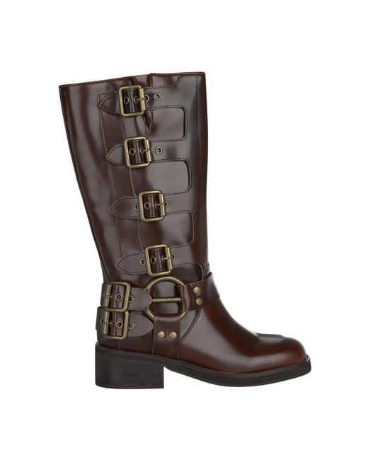 Alma En Pena. Brown High Boots