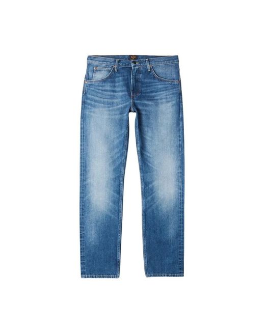 Lee Jeans Blue Straight Fit Jeans for men