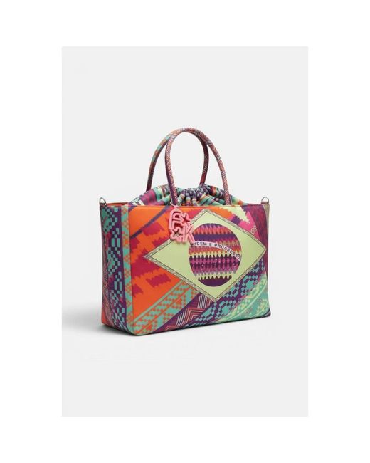 FK Red Shopping Bags