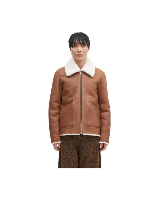 Leather Jackets Paul Smith de hombre de color Brown