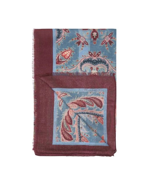 Etro Blue Winter Scarves