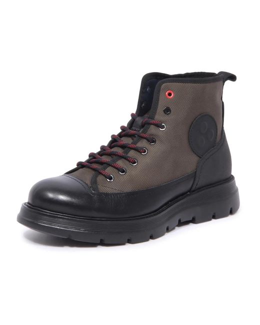 Peuterey Gray Lace-Up Boots for men