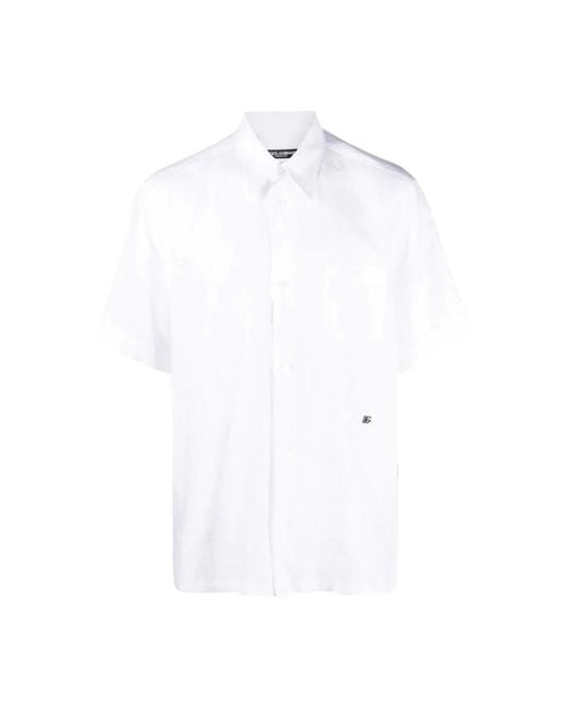 Dolce & Gabbana Kurzarm markenshirt in weiß in White für Herren