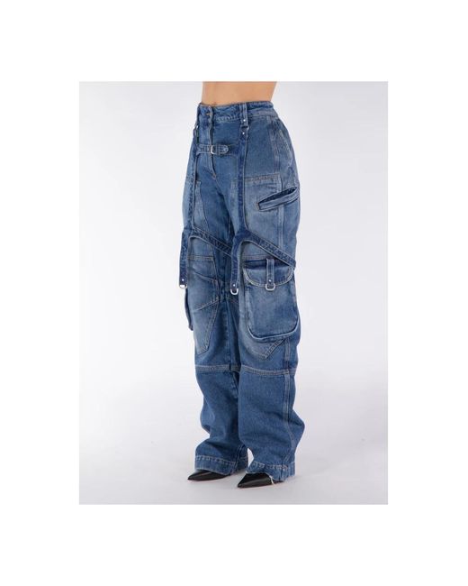 Off-White c/o Virgil Abloh Blue Loose-Fit Jeans