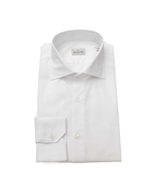 Bagutta White Formal Shirts for men