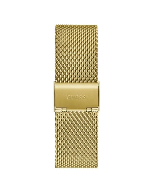 Guess Armbanduhr reputation gold, schwarz 44 mm gw0710g2 in Metallic für Herren