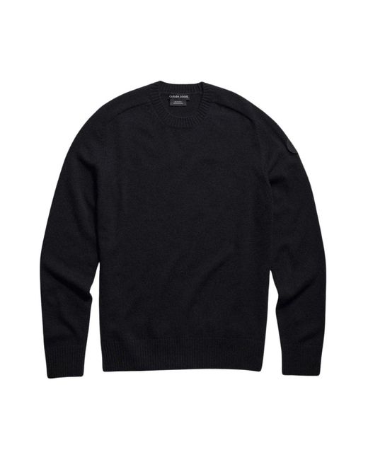 Canada Goose Blue Round-Neck Knitwear for men
