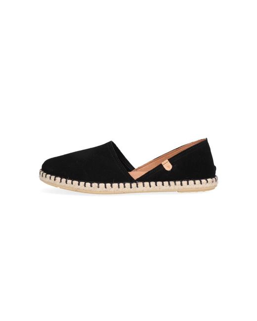 Verbenas Schoenen ,Zwart ,Suède Zwarte Suède Espadrilles Carmen in het Black