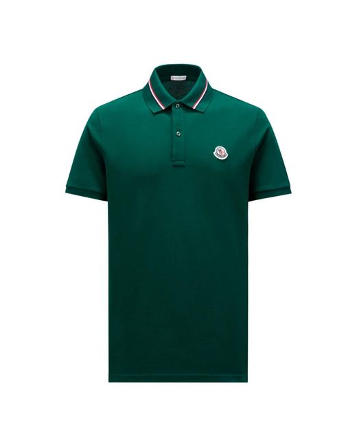 Moncler Green Polo Shirts for men