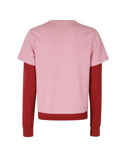 Guest In Residence Pink Round-Neck Knitwear