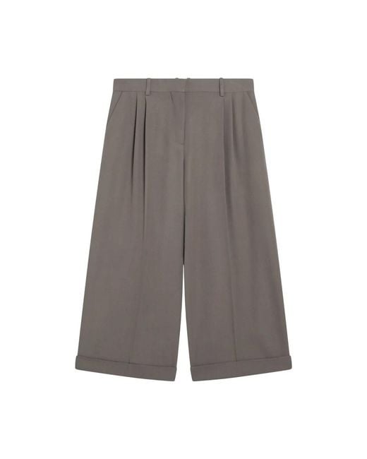 The Row Gray Wide Trousers