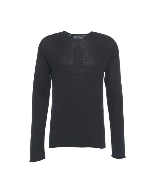 Hannes Roether Schwarzer strickpullover ss25 in Blue für Herren