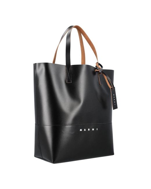 Marni Black Pelletteria Uomo Tote Bag for men