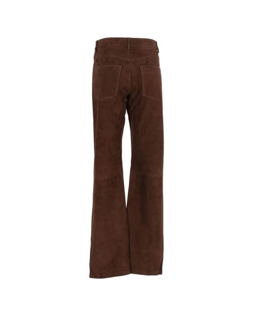 Arma Brown Leather Trousers