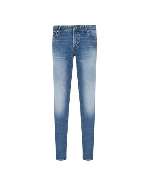 Armani Exchange Blue Skinny Trousers for men