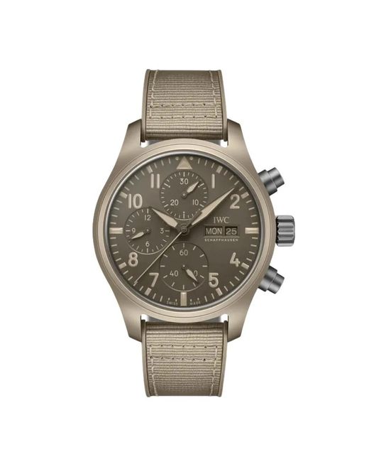 Iwc Accessoires ,Bruin ,Pilot's Watch Chronograph 41 Top Gun Mojave Desert in het Metallic