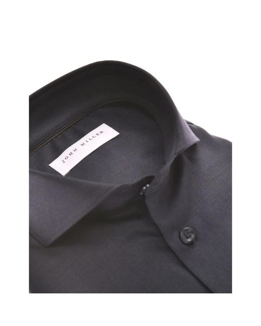 John Miller Black Formal Shirts for men