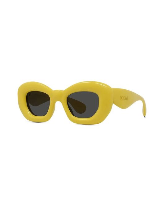 Loewe Yellow Schmetterling sonnenbrille inflated kollektion