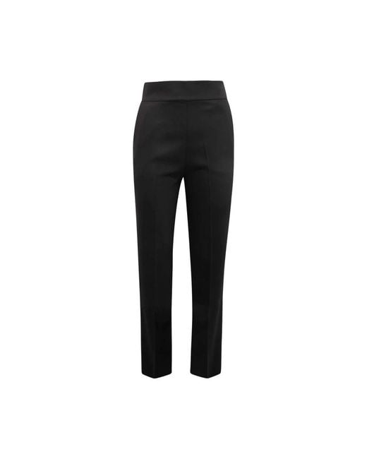MVP WARDROBE Black Slim-Fit Trousers