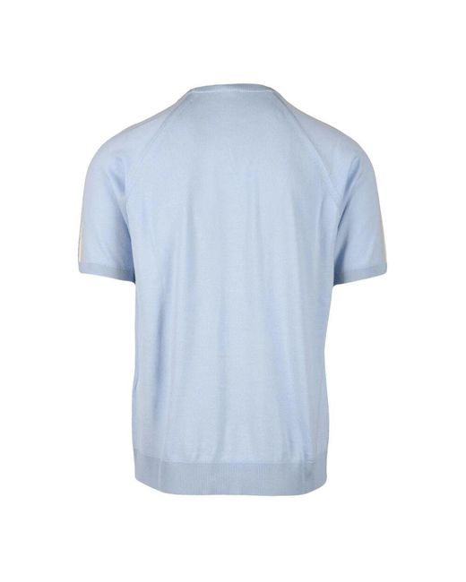Round-Neck Knitwear di Eleventy in Blue da Uomo