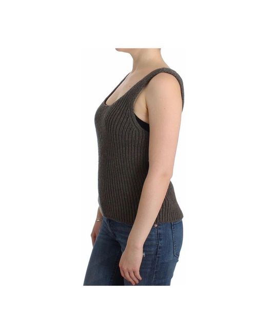 Ermanno Scervino Black Round-Neck Knitwear