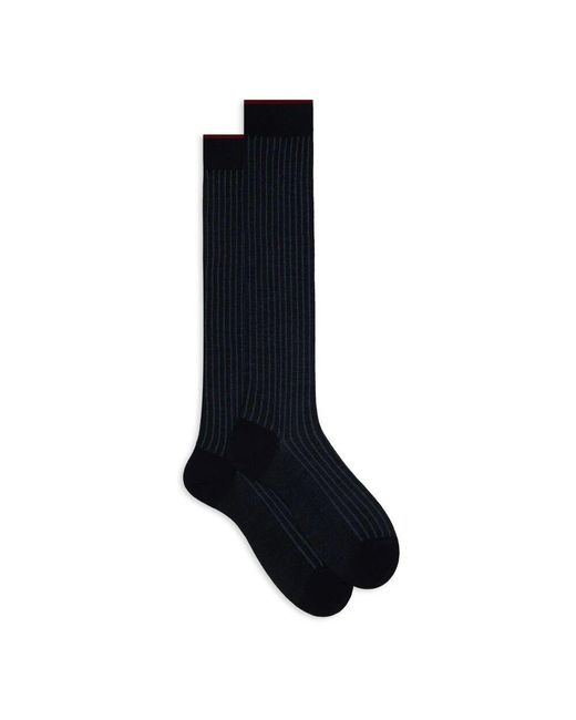 Gallo Herren Lange Woll- Und Baumwollsocken in Blue für Herren