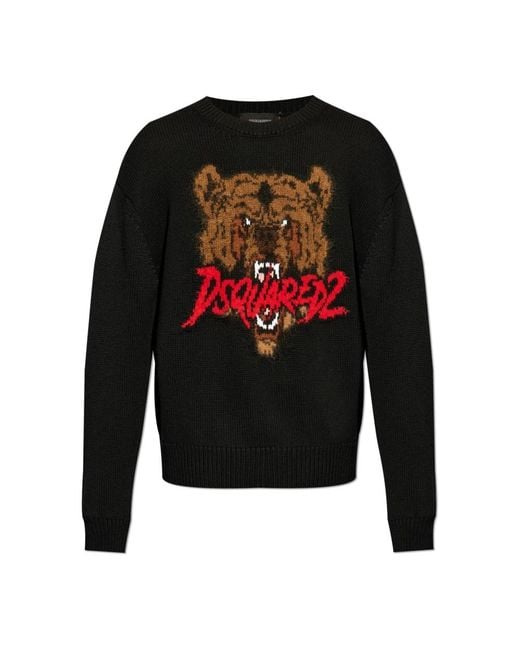 DSquared² Schwarzer sweatshirt aw24 bekleidung in Black für Herren