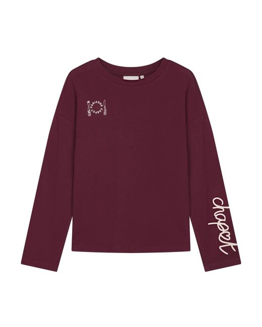 FABIENNE CHAPOT Long Sleeve Tops in het Purple