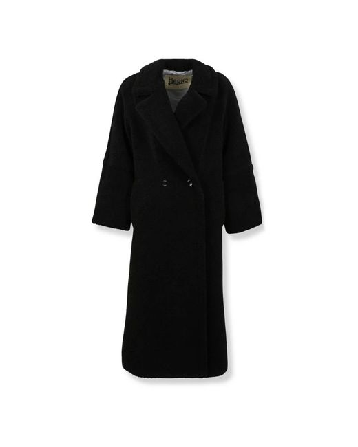 Double-Breasted Coats Herno de color Black