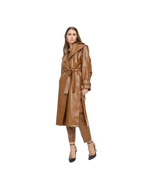 FEDERICA TOSI Brown Trench Coats