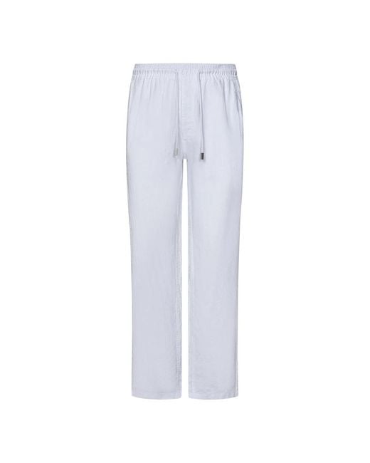 Vilebrequin Blue Straight Trousers for men