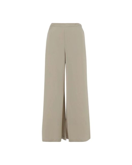 By Malene Birger Natural Ausgestellte acetatmischung hose austerngrau