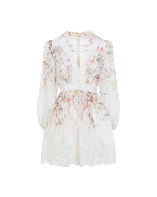 Zimmermann White Short Dresses