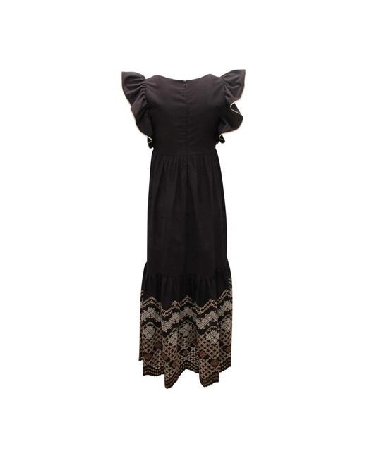 D.exterior Black Maxi Dresses