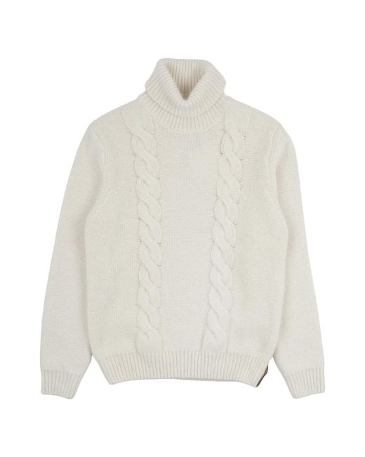 K-Way White Turtlenecks for men