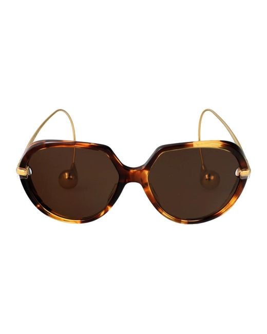 Bottega Veneta Brown Drop Sonnenbrille