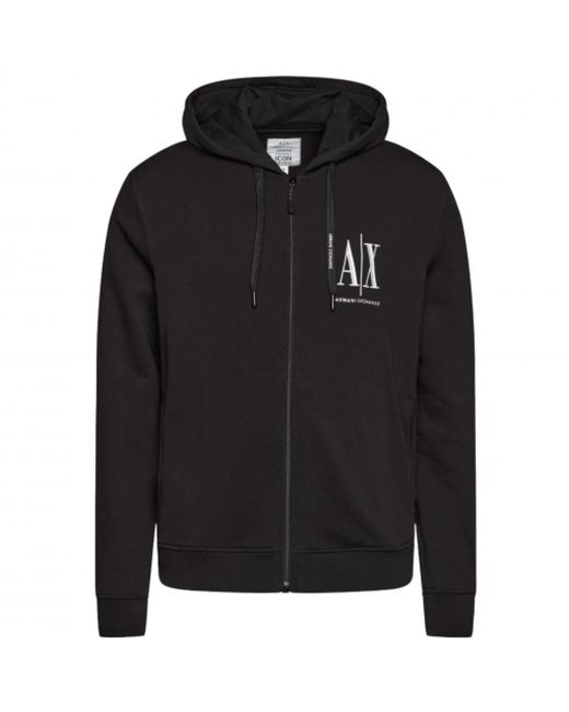 ARMANI EXCHANGE Black Zip-Throughs for men
