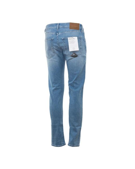 Roy Rogers Leicht gewaschene denim-jeans mit quaste in Blue für Herren
