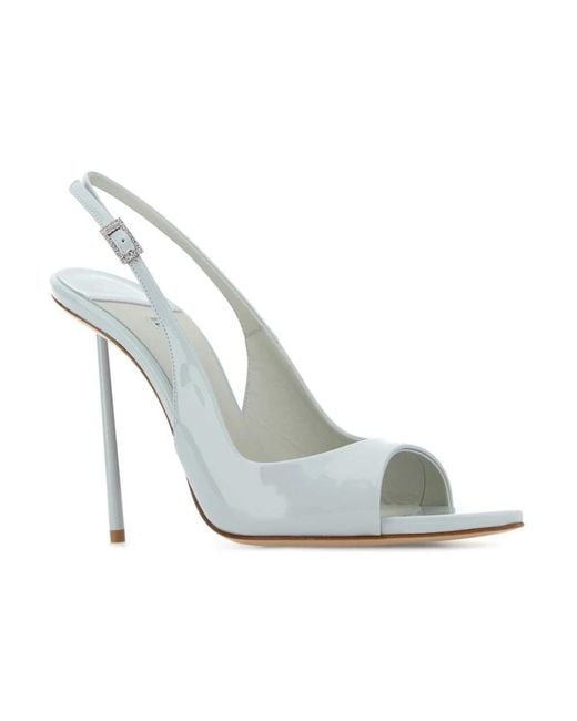 Le Silla White High Heel Sandals