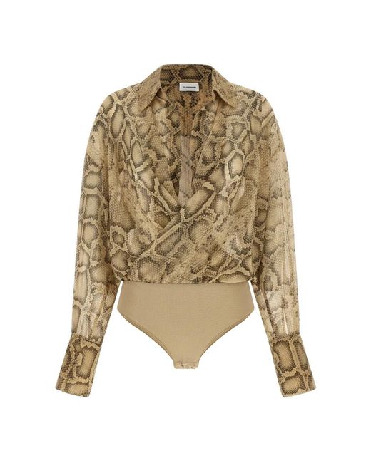 ANDAMANE Tops ,Paloma Bodysuit in het Natural